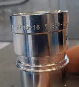 pièce marquée par roulement